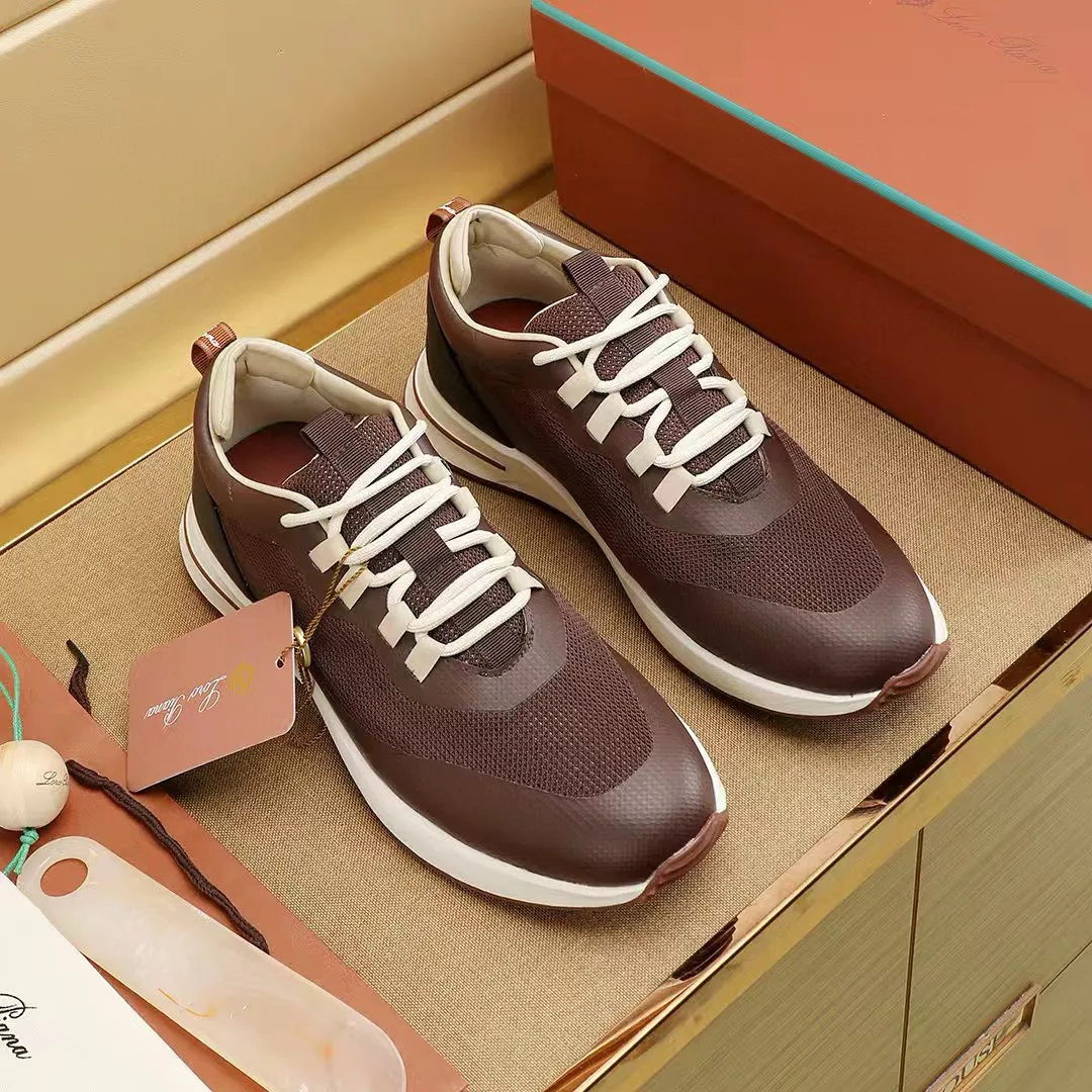 Factory price: 480💰Loro Piana niche classic jogging shoes, men's lace-up casual shoes and sneakers, high-quality lightweight and comfortable fabrics, suitable for outdoor leisure, the color scheme is young and energetic, and it looks great with sportswear or casual suits! Size: 38-44 (45. Customized)